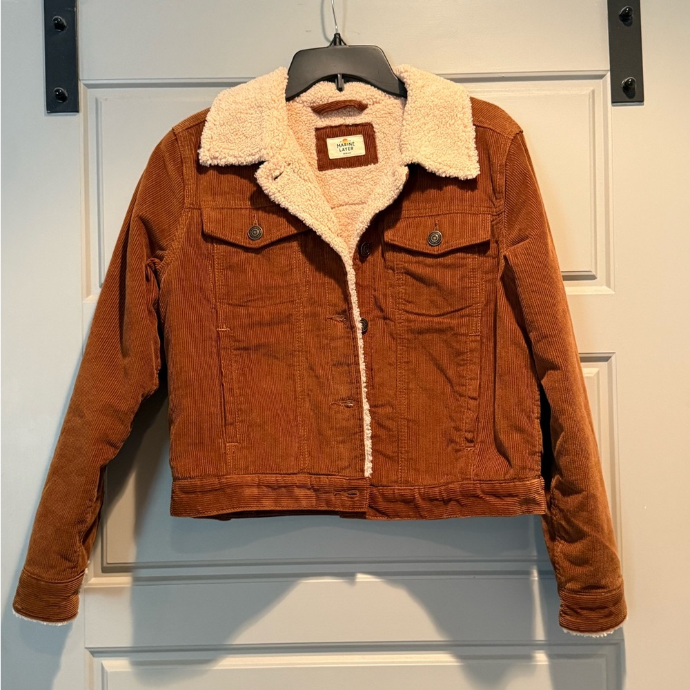 Marine Layer Brown Teddy Jacket